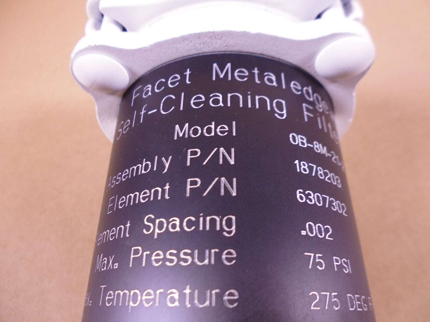 Facet Purolator 0B-8M-21-2 Self-Cleaning Filter 1878203 , 6307302 , 75 PSI | Replacement Truck Parts, Trailer Accessories, Automobile Supplies, Car Parts &amp; Accessories