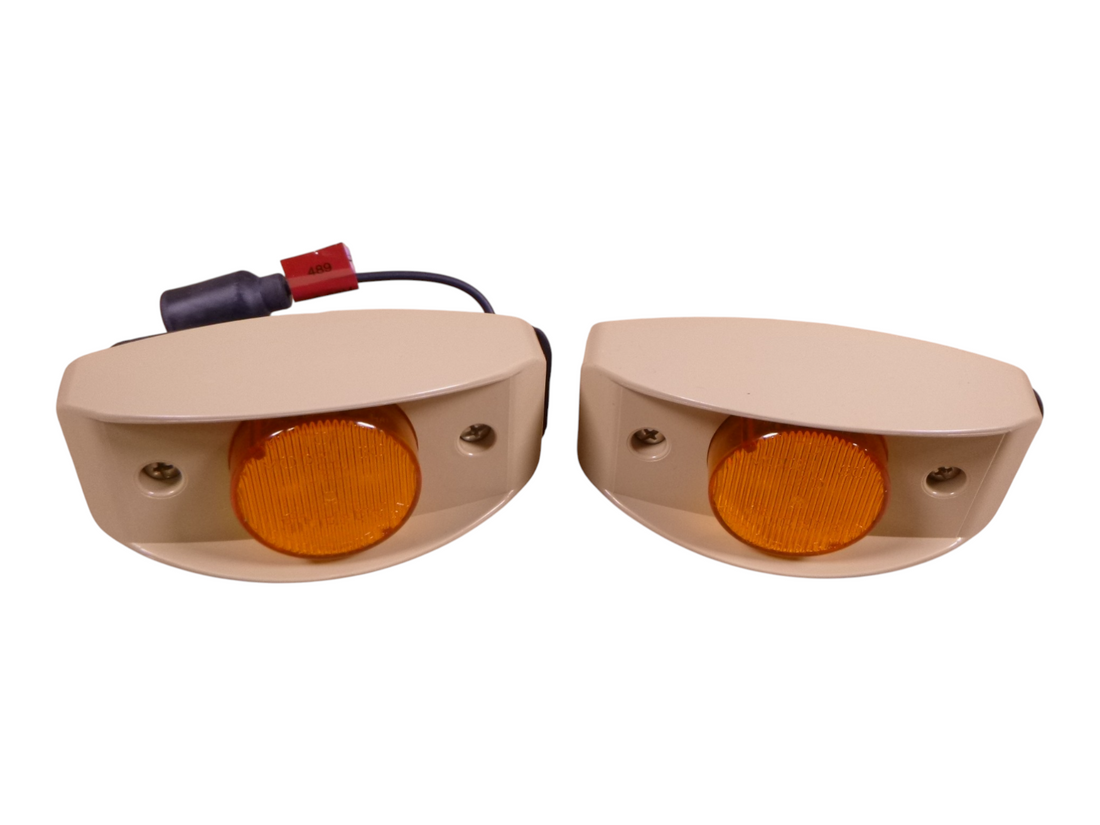 (2x) Truck-Lite 07431 LED Marker Light Amber Tan 10-30V HMMWV FMTV Model 30