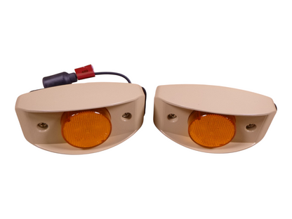 (2x) Truck-Lite 07431 LED Marker Light Amber Tan 10-30V HMMWV FMTV Model 30