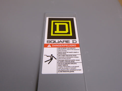 Square D 8536SEG1S Nema Size 3 50HP 600V 120V Coil Motor Starter Enclosure