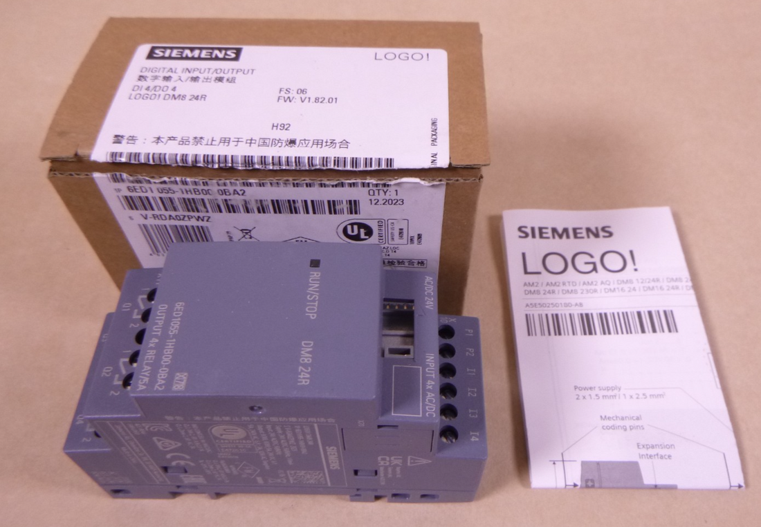SIEMENS 6ED1055-1HB00-0BA2 Logic Module Digital Input Output | Electrical MRO Replacement Parts &amp; Components and Commercial Electrical Supplies Company