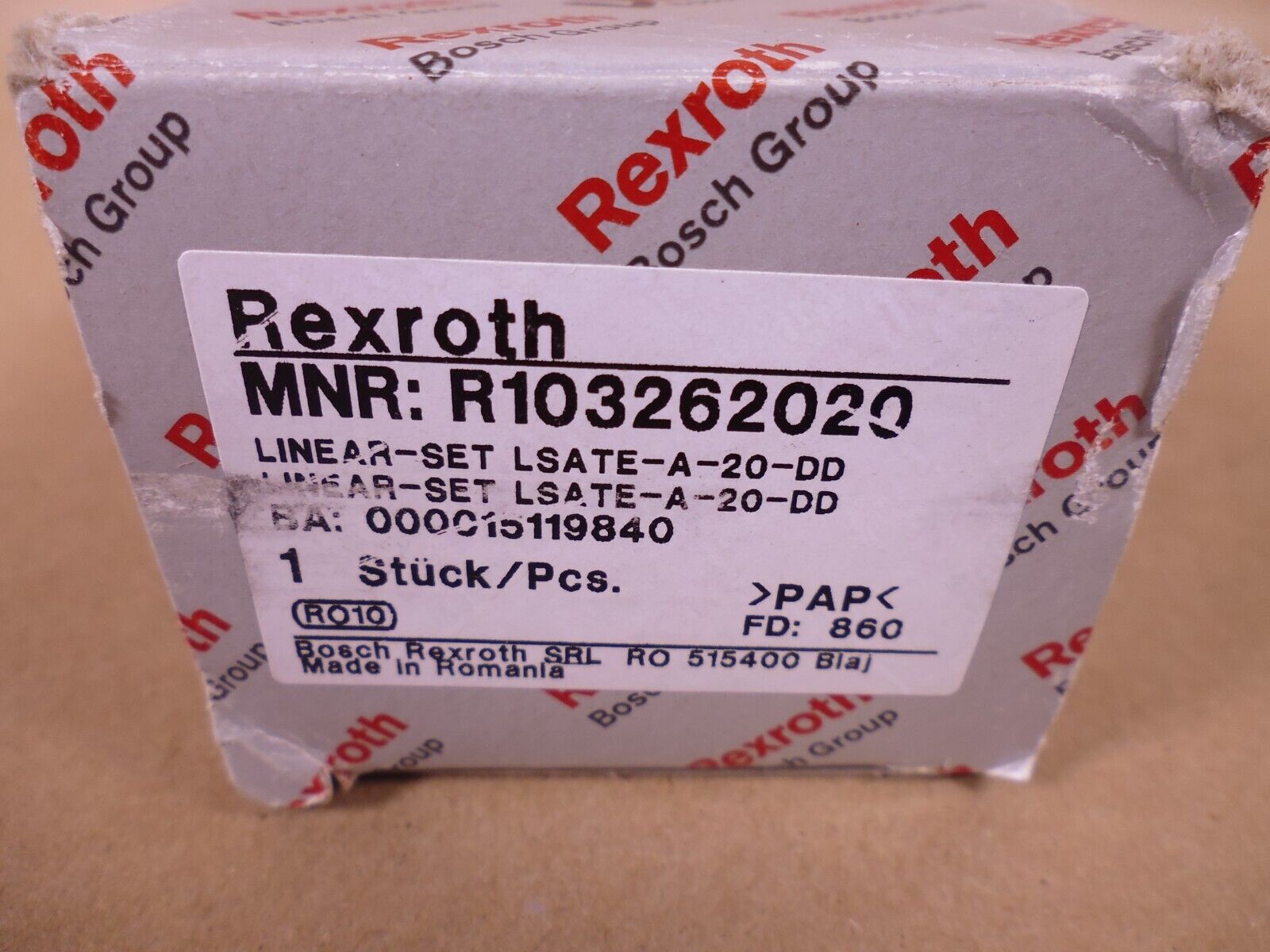 Rexroth R103262020 Linear AR-SET LSATE-A-20-DD 000015119840 | Industrial MRO Replacement Parts, Manufacturing Machine Parts &amp; Components, Heavy Equipment Parts Supplier