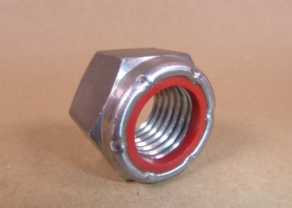 NiCu 1"-8 Nylon Insert Hex Lock Nut Nickle-Copper Monel Marine Duty Lock Nut | Industrial Replacement Nuts &amp; Bolts Distributor and Machinery Screws &amp; Fasteners Supply