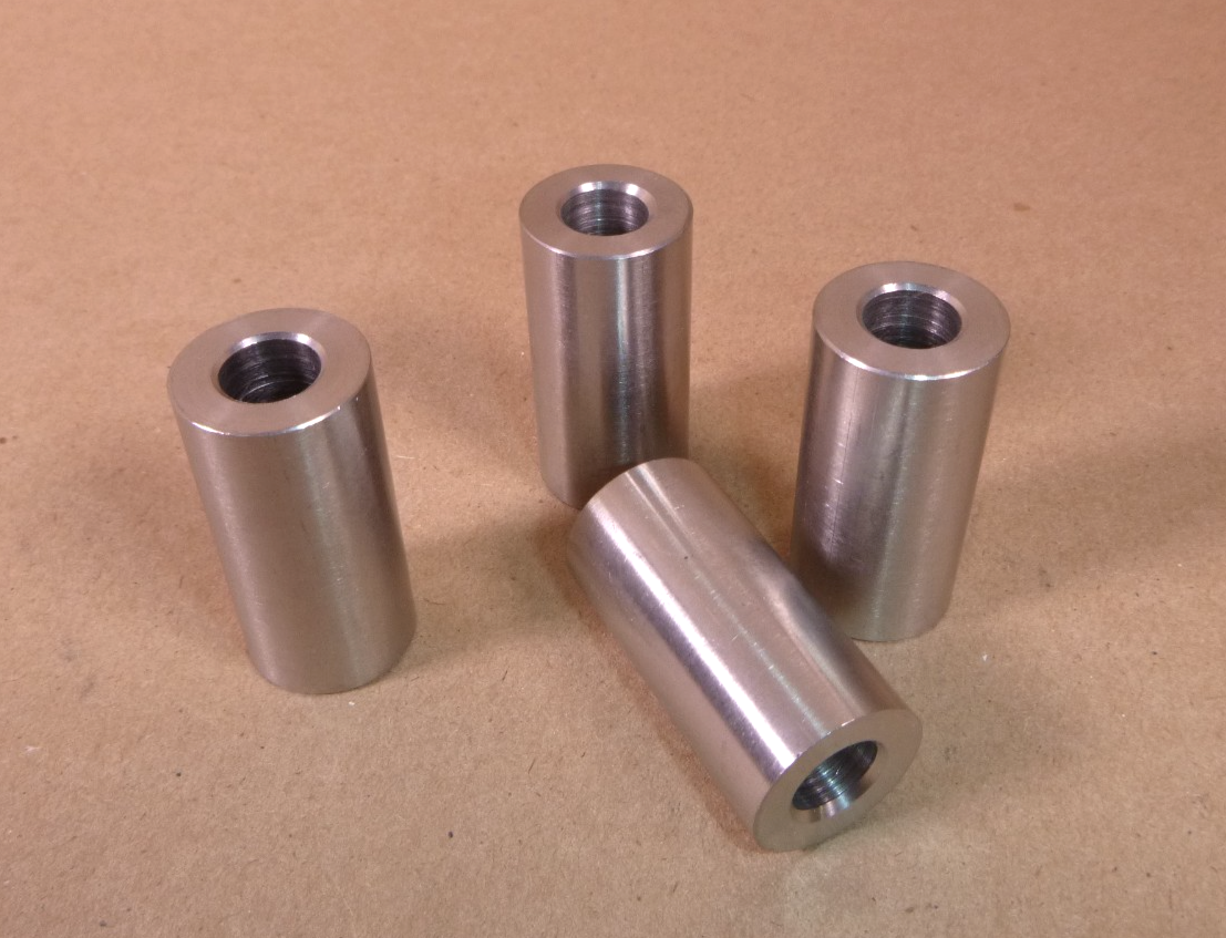 3/8" id x 3/4" od x 1-1/2" Tall Stainless Steel Standoff Spacer Bushing (4 Pcs) | Industrial Replacement Nuts &amp; Bolts Distributor and Machinery Screws &amp; Fasteners Supply
