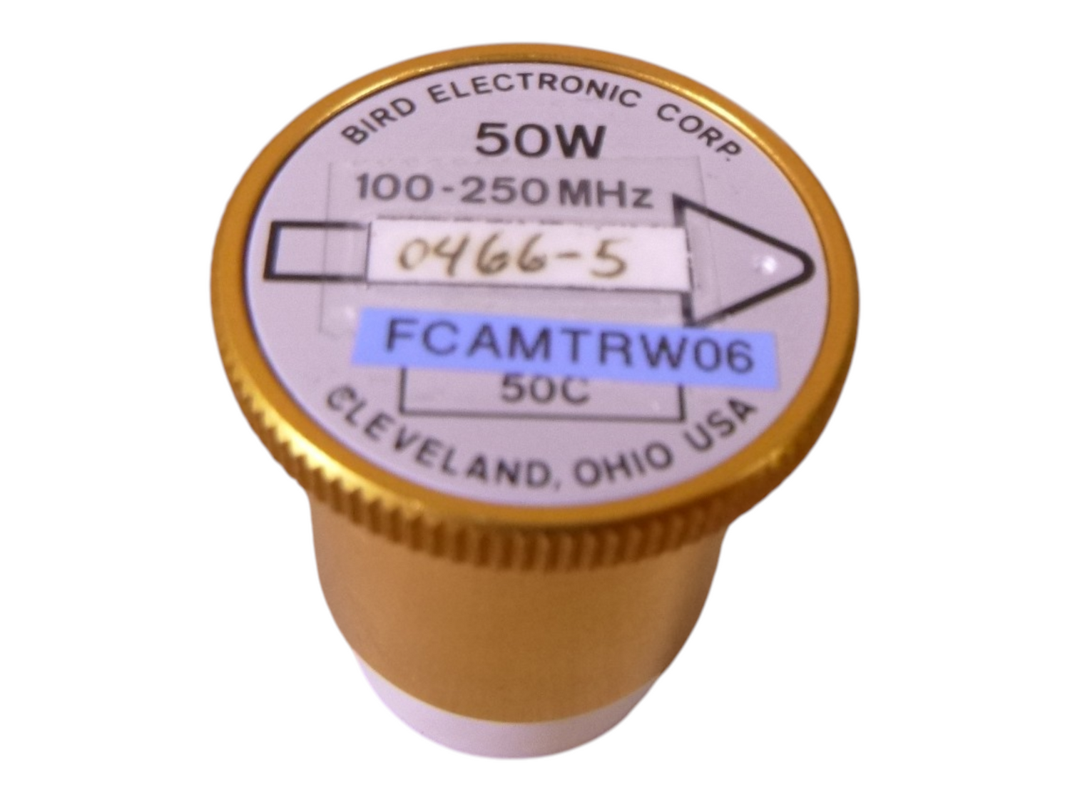 Bird 50C Wattmeter Slug Element for Bird 43 4391M , 100-250MHz 50W