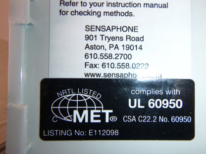 Sensaphone 2800 Remote Monitoring System W/ Enclosure &amp; Power Cord | Industrial MRO Replacement Parts, Manufacturing Machine Parts &amp; Components, Heavy Equipment Parts Supplier