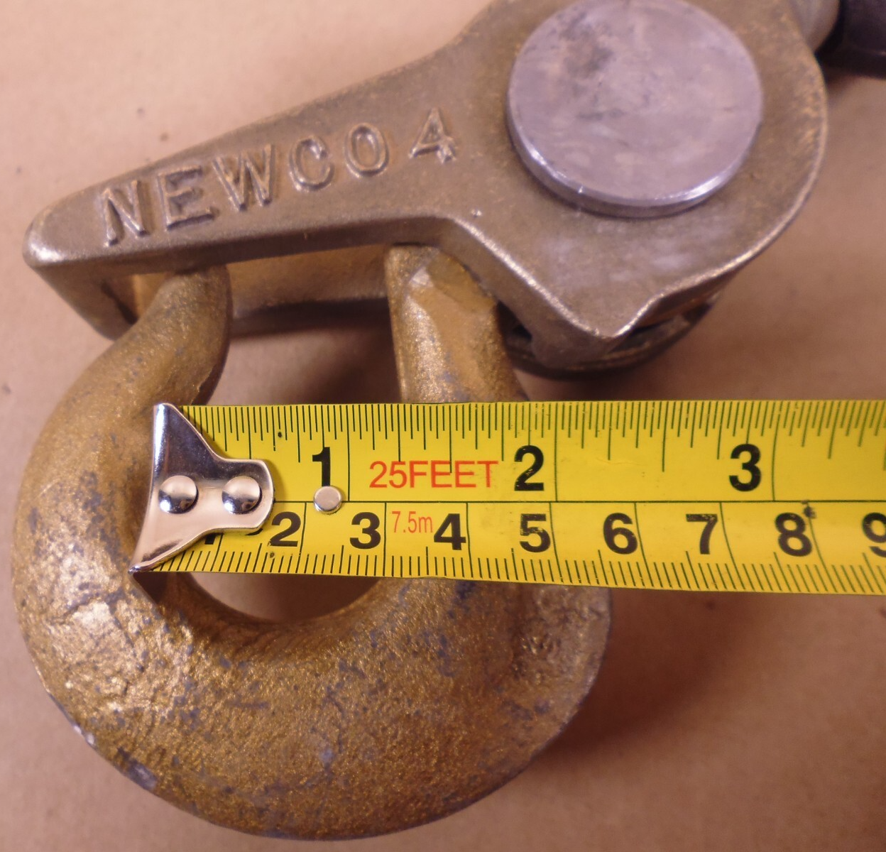 Newco 4S Safety Hook Swivel , 1" To 1-3/8" Hook Opening x 2", 2,700 lbs. Max | Industrial MRO Tools and Replacement Industrial Equipment Components