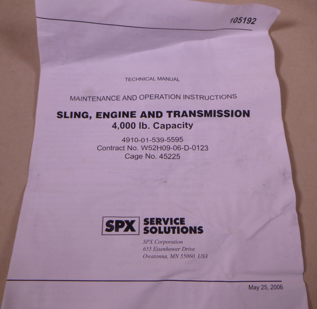 OTC DFP-464 Engine And Transmission Sling Lift Chain , 4,000 Lb. Capacity
