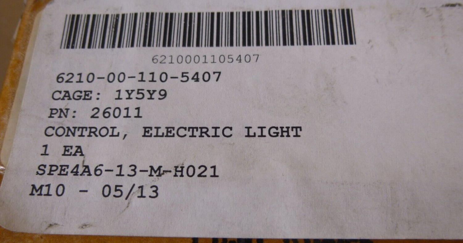 Oeco 26011 Dimmer Light Control 218-27538-1 , 6210-00-110-5407 | Electrical MRO Replacement Parts &amp; Components and Commercial Electrical Supplies Company