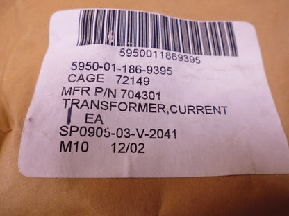 Electronic Transformer 704301 Current Transformer , 5950-01-186-9395 | Electrical MRO Replacement Parts &amp; Components and Commercial Electrical Supplies Company