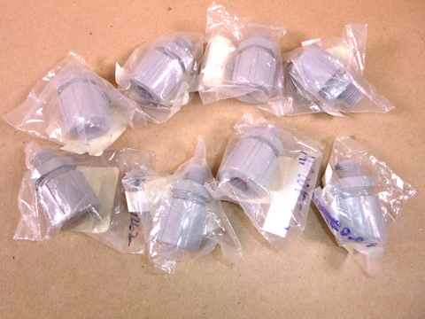 (Lot of 8) Hubbell SHC1003CR Cord Connector Straight Male .19-.25" 1/4" Nylon | Electrical MRO Replacement Parts & Components and Commercial Electrical Supplies Company