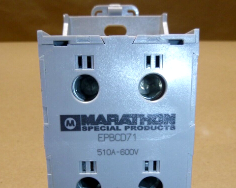 Marathon Special Products EPBCD71 Power Terminal Block 510 Amp 600 Volt Din Rail