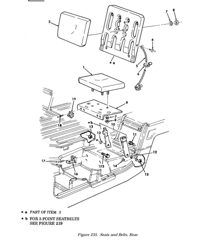 Passenger & Rear Seat Bottom Cushion HMMWV 12342068 , 2540-01-314-7834 | Genuine HMMWV Replacement Parts and Military Surplus Humvee Parts & Accessories