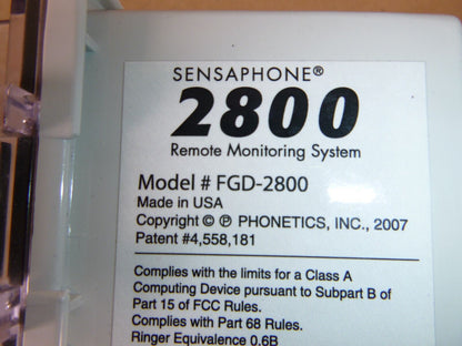 Sensaphone 2800 Remote Monitoring System W/ Enclosure &amp; Power Cord | Industrial MRO Replacement Parts, Manufacturing Machine Parts &amp; Components, Heavy Equipment Parts Supplier