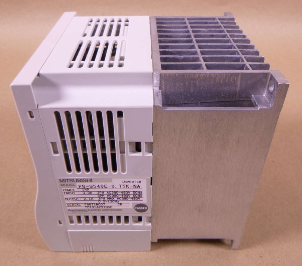 Mitsubishi FR-S540E-0.75K-NA Inverter 3-Phase 1HP AC Drive 380-480VAC | Electrical MRO Replacement Parts &amp; Components and Commercial Electrical Supplies Company