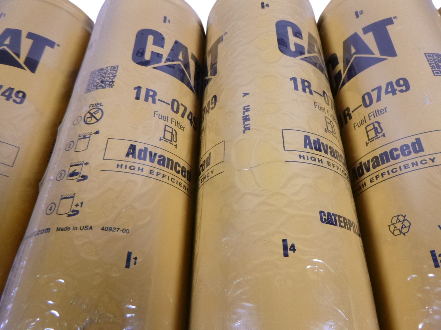 (6 PACK) OEM CATERPILLAR CAT 1R-0749 Fuel Filter Advanced High Efficiency 1R0749 | Industrial Tractor Parts Supplier and Surplus Tractor Parts &amp; Accessories