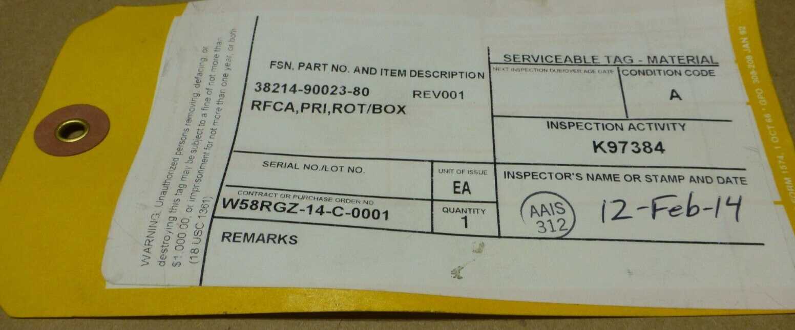 AAI 38214-90023-80 RADIO FREQUENCY CABLE , 5995-01-611-7068 | Electrical MRO Replacement Parts &amp; Components and Commercial Electrical Supplies Company