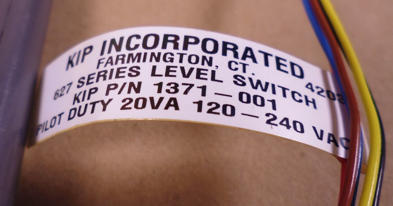 KIP 1371-001 Level Switch 627 Series Pilot Duty 20VA 120-240VAC 5930-01-478-5073 | Electrical MRO Replacement Parts &amp; Components and Commercial Electrical Supplies Company