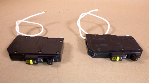 (Lot of 2) QO120GFI Square D 20 Amp GFCI Plug-In Circuit Breaker 1 Pole 120 Volt | Electrical MRO Replacement Parts & Components and Commercial Electrical Supplies Company