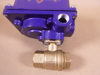 1AWD5 Dynaquip Electronic 3/4" Brass Ball Valve DE153H , 150 IN/LB, 12-24V, 3.0A | Electrical MRO Replacement Parts &amp; Components and Commercial Electrical Supplies Company