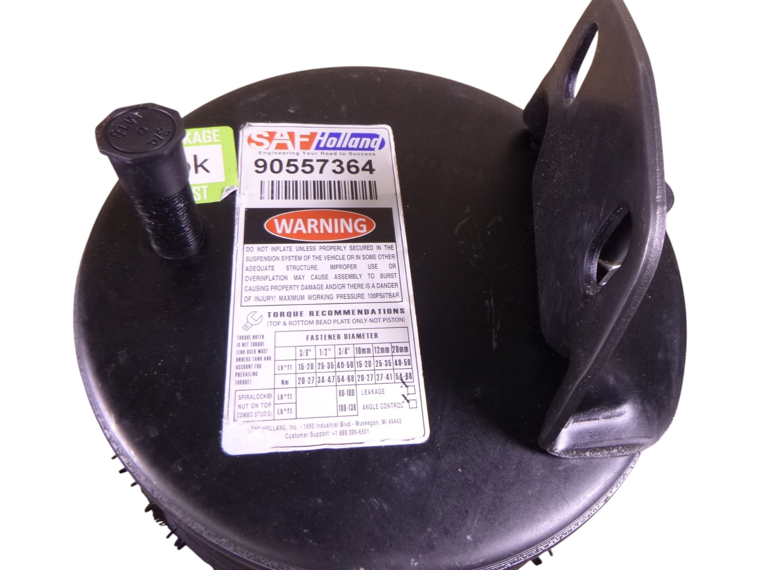 Genuine SAF Holland 90557364 Air Spring , Fits Oshkosh 3579971 | Replacement Truck Parts, Trailer Accessories, Automobile Supplies, Car Parts &amp; Accessories