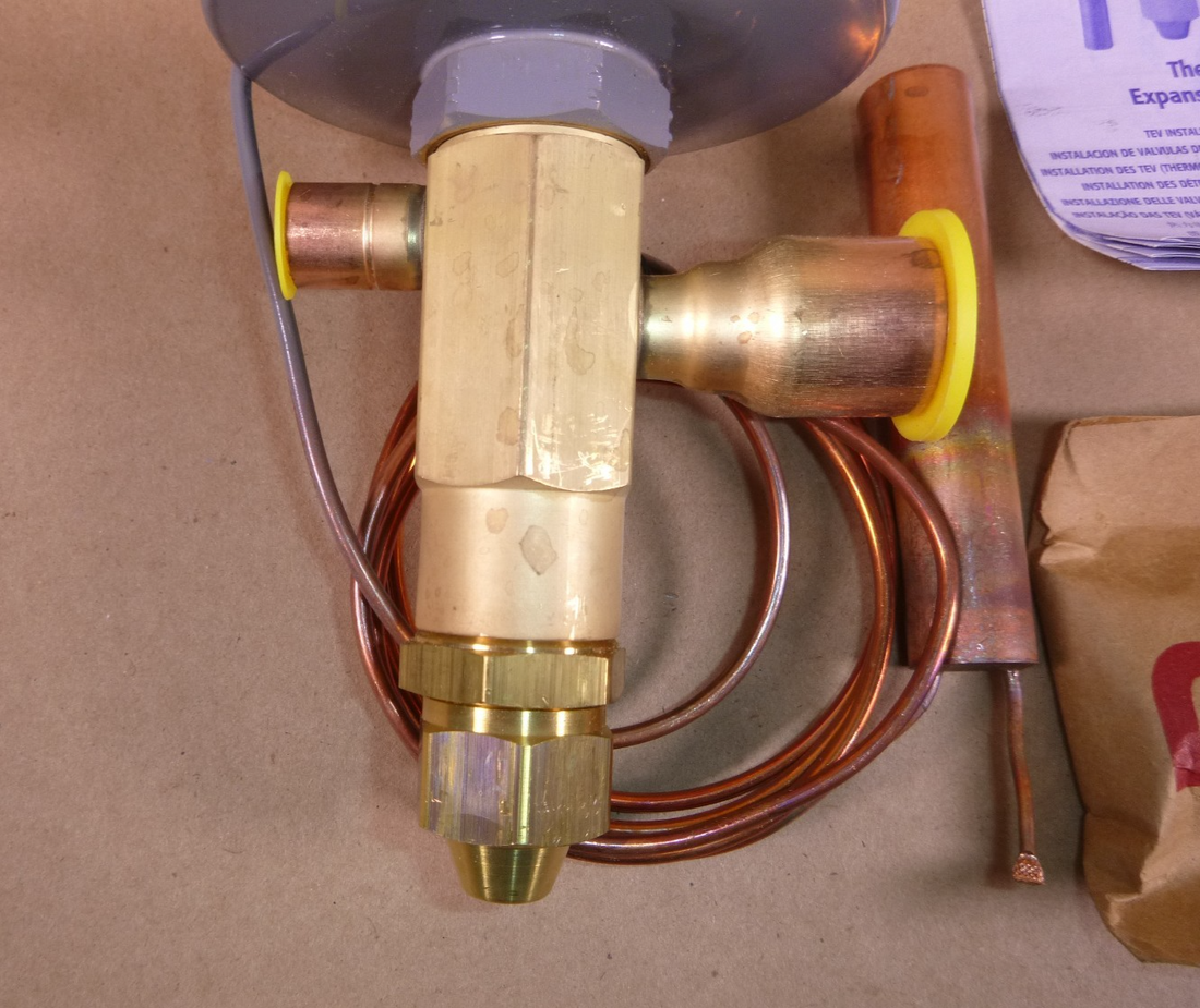 Sporlan 4 Ton R404A R502 R402A R507 Thermostatic Expansion Valve 1/2" X 7/8" ODF | Electrical MRO Replacement Parts &amp; Components and Commercial Electrical Supplies Company