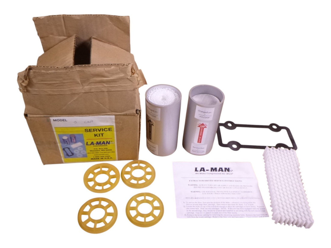 LA MAN EXTRACTOR DRYER SERVICE KIT 80 SCFM FOR MODEL 110 PARTS 080SKA