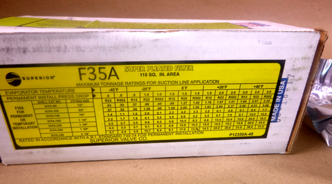Superior HVACR Products - F35A Filter Element | Industrial MRO Replacement Parts, Manufacturing Machine Parts & Components, Heavy Equipment Parts Supplier