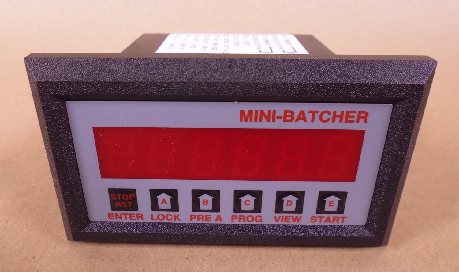 USED KEP Kessler-Ellis Mini-Batcher 6-Digit LED Flow Batcher MR2B3 220VAC 6.5VA | Electrical MRO Replacement Parts &amp; Components and Commercial Electrical Supplies Company