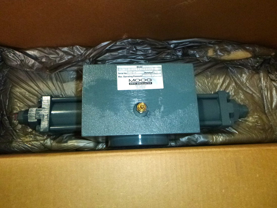 MOOG H67-190-AECB-ET-MS1-RKH-N Hydraulic Rotary Actuator 2000 Psi 190° Rotation | Industrial MRO Replacement Parts, Manufacturing Machine Parts &amp; Components, Heavy Equipment Parts Supplier