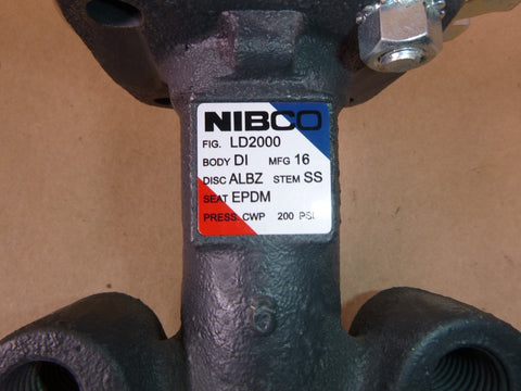 LD2000 Nibco 6" Inch Butterfly Valve 200 Psi, SS Stem, EPDM Seat, Lug & Wafer | Industrial MRO Replacement Parts, Manufacturing Machine Parts & Components, Heavy Equipment Parts Supplier