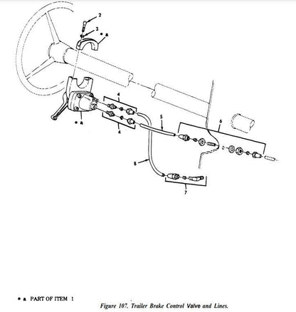 Bendix 215748 Trailer Brake Control Valve M44A1 M44A2 , 229666 , 224181 , TC-2 | Replacement Truck Parts, Trailer Accessories, Automobile Supplies, Car Parts &amp; Accessories