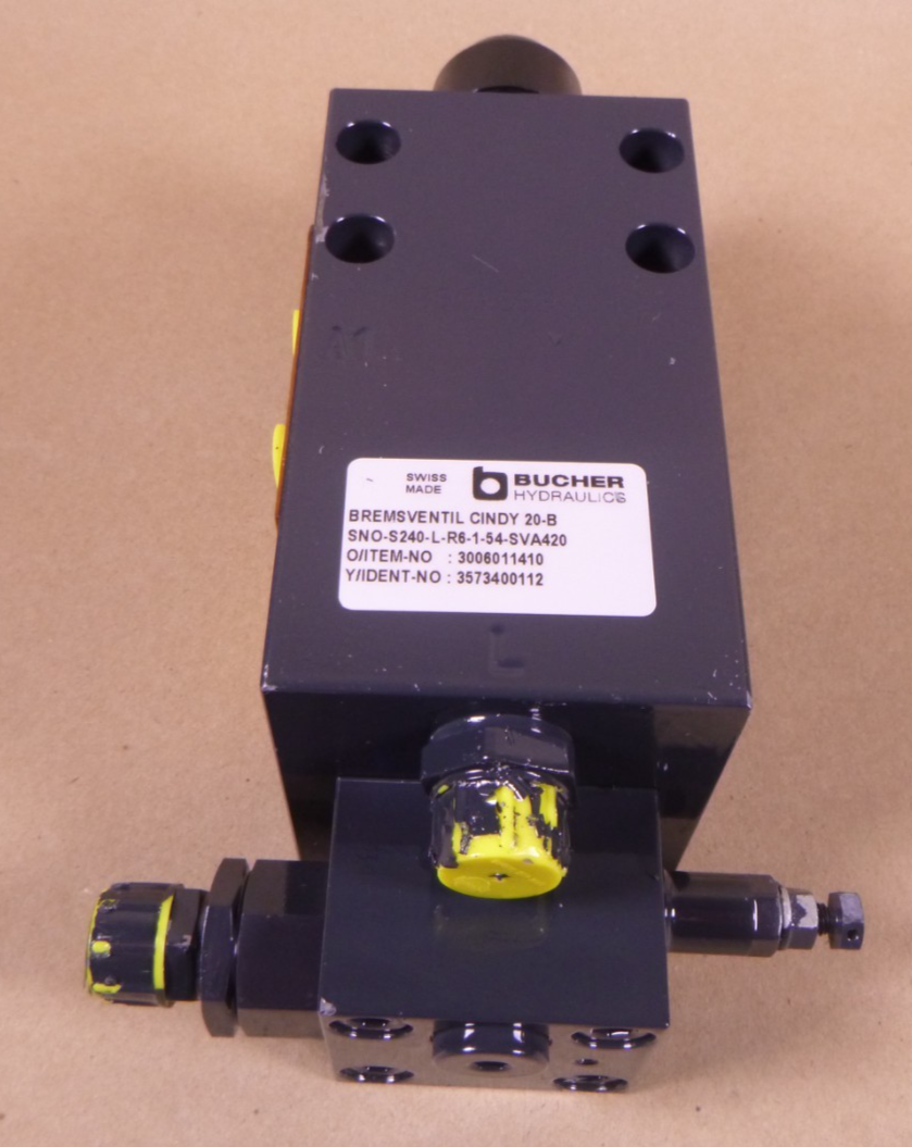 Bucher CINDY 20-B Leak-Free Load-Control Balance Motor Control Valve Size 20 | Industrial MRO Replacement Parts, Manufacturing Machine Parts &amp; Components, Heavy Equipment Parts Supplier