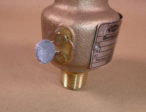 Relief Valve ASME Section VIII Steam, Bronze Trim 3/4" MNPT To 1" FMPT 15 Psi | Industrial MRO Replacement Parts, Manufacturing Machine Parts & Components, Heavy Equipment Parts Supplier