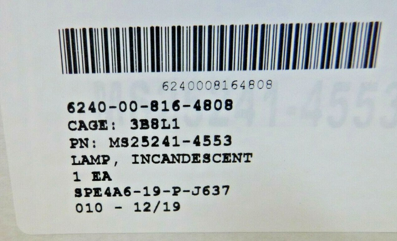 (5x) MS25241-4553 250w PAR46 28v Sealed Beam Aircraft Landing Light GE 4553 | Electrical MRO Replacement Parts &amp; Components and Commercial Electrical Supplies Company
