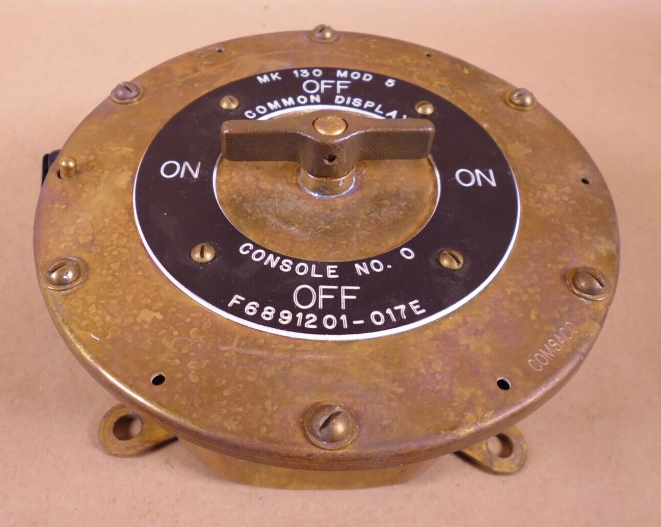 Naval Sea Marine F6891201-017E MK 130 MOD 5 On/Off Common Display Switch *UNTESTED* | Electrical MRO Replacement Parts &amp; Components and Commercial Electrical Supplies Company
