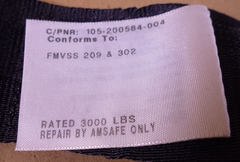 Amsafe ShockRide 105-200584-004 4-Point Restraint Belt , 2540-01-566-2408 | Replacement Truck Parts, Trailer Accessories, Automobile Supplies, Car Parts & Accessories