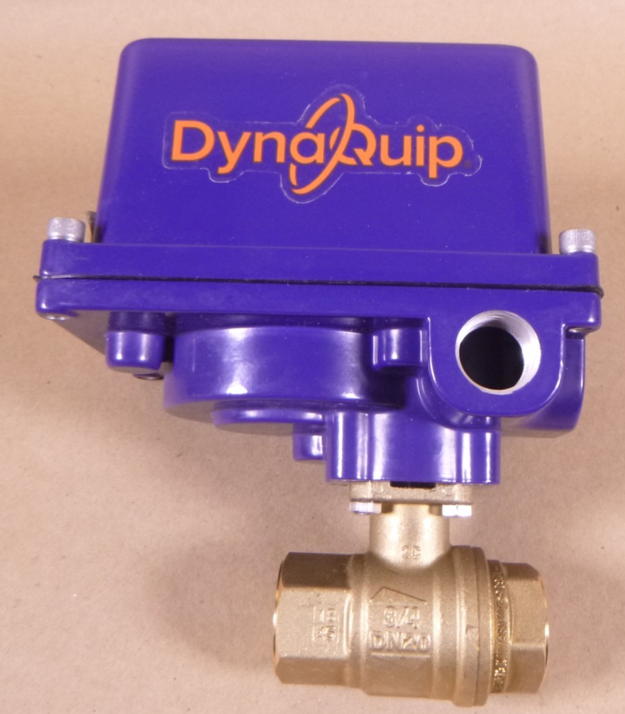 1AWD5 Dynaquip Electronic 3/4" Brass Ball Valve DE153H , 150 IN/LB, 12-24V, 3.0A | Electrical MRO Replacement Parts &amp; Components and Commercial Electrical Supplies Company