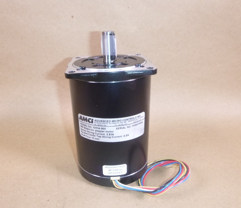 NAMCI Advanced Micro Controls Stepper Motor SM34-900 , 200 Steps 12mm Shaft | Industrial Electric Motors, Pumps & Parts