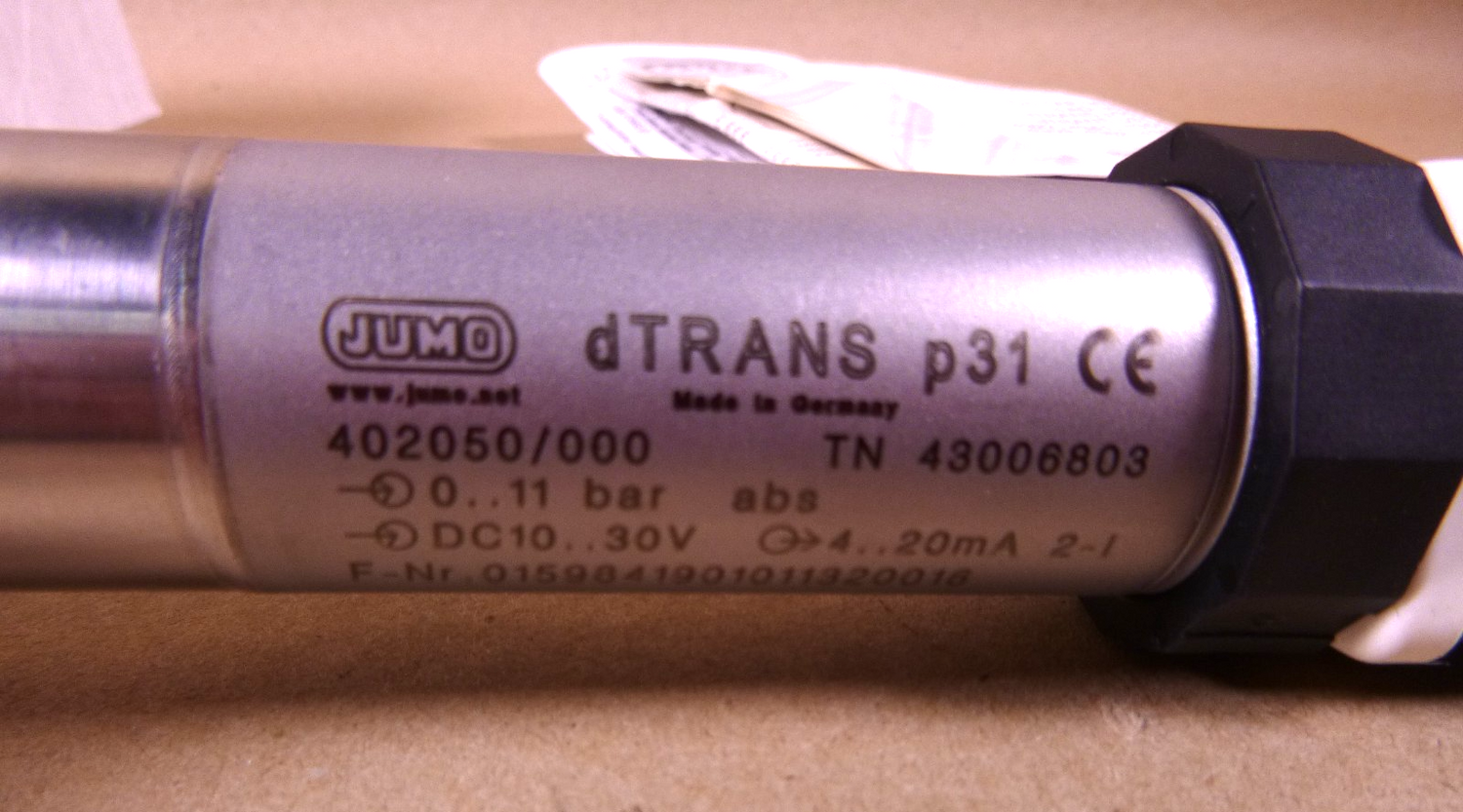 402050/000 JUMO dTRANS p31 Pressure transmitter for increased media temperature | Electrical MRO Replacement Parts &amp; Components and Commercial Electrical Supplies Company