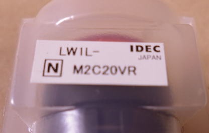 IDEC LW-C20 Red Push Button , 12VDC 30V , 12VAC 125C , LW1L-M2C20VR | Electrical MRO Replacement Parts &amp; Components and Commercial Electrical Supplies Company