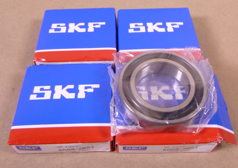 (4x) SKF Italy 6008-2RS1 DEEP GROOVE BALL BEARING, RUBBER SEALED 40x68x15 mm