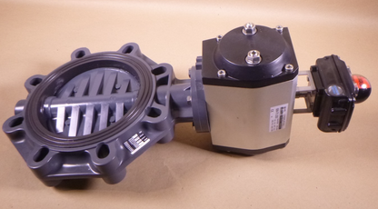 Evian 6964 Actuator DN200 w/ BE45 Max-Air Limit Switch Box &amp; 8" Butterfly Valve | Industrial MRO Replacement Parts, Manufacturing Machine Parts &amp; Components, Heavy Equipment Parts Supplier