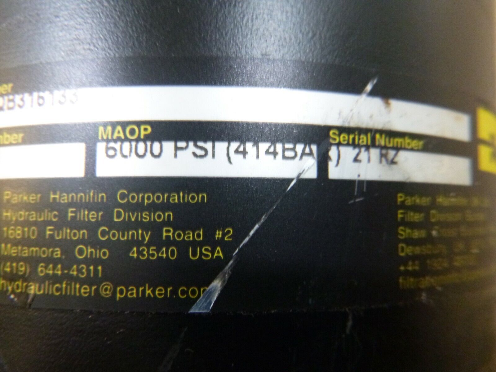 Parker 38P Series High Pressure Fluid Filter 6000 Psi 414 Bar - 1-1/4" NPT Ports | Industrial MRO Replacement Parts, Manufacturing Machine Parts &amp; Components, Heavy Equipment Parts Supplier