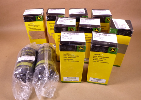 RE509036 Genuine OEM John Deere Primary Fuel Filter (Lot of 11 Pcs.) Made in USA | Industrial Tractor Parts Supplier and Surplus Tractor Parts & Accessories