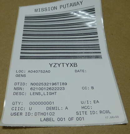 Eaton 851-24512-006 Light Lens , 6210-01-262-2223 | Electrical MRO Replacement Parts &amp; Components and Commercial Electrical Supplies Company