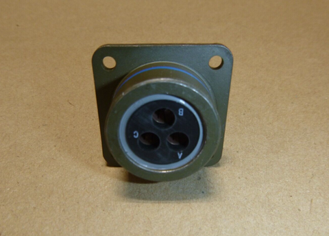 MS3452W16-10P Circular MIL Connector, Box Mount, Size 16, 3 Position 9442W16-10P