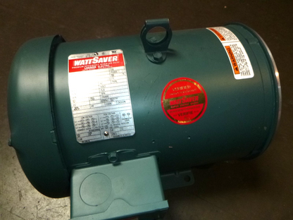 132080 New Leeson Electric Motor 5 HP, 3450 RPM,184TC, 208/230/460 V, TEFC, 3 Ph