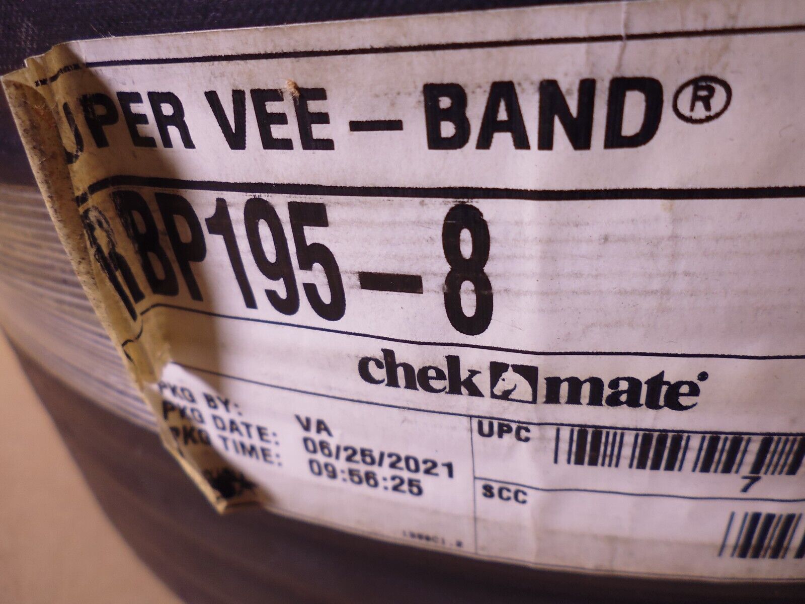 Carlisle RBP195-8 RBP195 Super Vee-Belt 199" 8 Band RBP Banded BP | Industrial MRO Replacement Parts, Manufacturing Machine Parts &amp; Components, Heavy Equipment Parts Supplier
