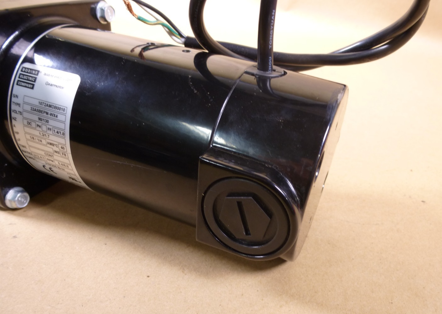 Bodine Parallel Shaft DC Gearmotor 1072, 1/4 Hp, 8 Rpm, 205 Lb-in., 33A5BEPM-WX4 | Industrial Electric Motors, Pumps &amp; Parts